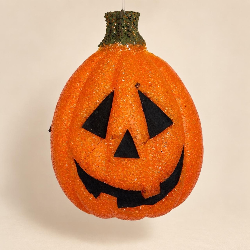 Sparkly Jack-o'-Lantern Hanging Decoration 🎃